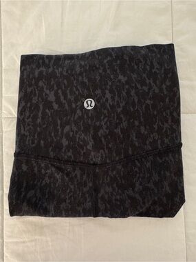 Lululemon Wunder Under HR Tight 25" Size 12 Leopard Camo Deep Coal
